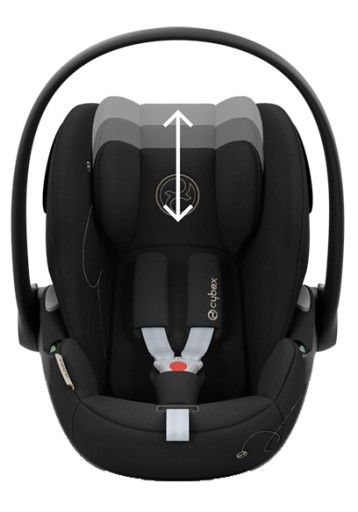 ЛЕГКОЕ СИДЕНЬЕ CYBEX CLOUD G 0–13 MOON Черный (C) + ПОВОРОТНАЯ ОСНОВА до 4 лет