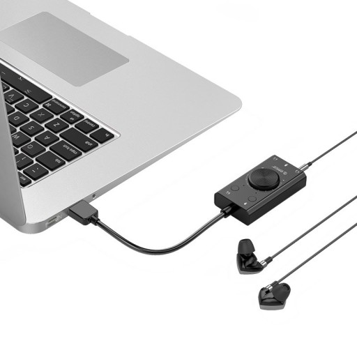ЗВУКОВАЯ КАРТА USB РАЗЪЕМ ДЛЯ МИКРОФОНА НАУШНИКИ