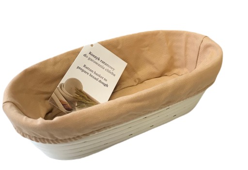 KOSZYK RATAN FORMA DO WYRASTANIA CHLEBA garowania ciasta na chleb 28cm