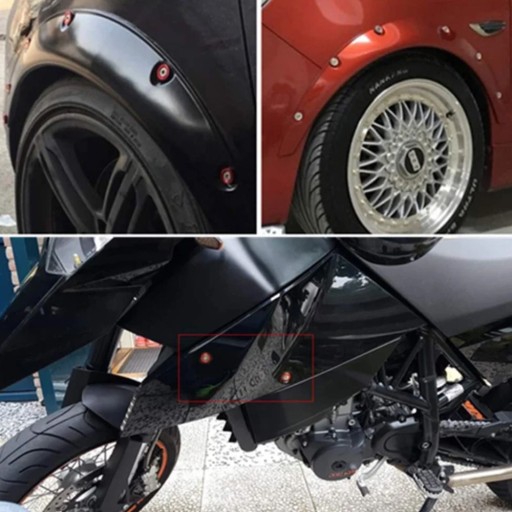 ŚRUBKI Z PODKŁADKAMI M6 ŚRUBY NIEBIESKIE PODKŁADKI ZESTAW M6x20