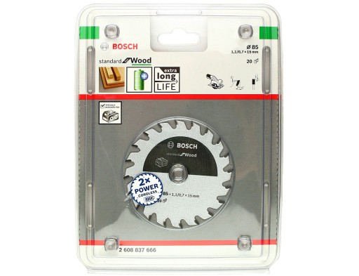 PIŁA WIDIOWA 85x15mm 20 zębów do GKS 10,8VLI BOSCH