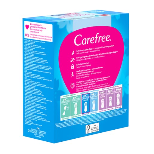 Прокладки для трусов CAREFREE Хлопковые со свежим ароматом 56 шт.