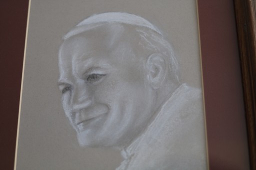 Папа Иоанн Павел II графика 30x40