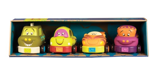 B.Toys — Четыре мягких машинки Pull Back — BX1048 BX1995