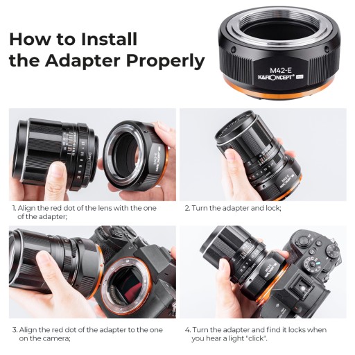 Адаптер M42 SONY NEX E Mount K&F PRO