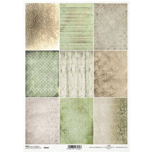 PAPIER RYŻOWY do decoupage tła tapety wzorki paski