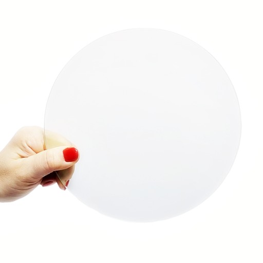 Szkło okrągłe 2 mm float przezroczyste szlifowane fi 15 cm fi 150 mm