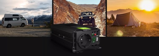Преобразователь GREEN CELL Pro 12 В/230 В, 150 Вт/300 Вт