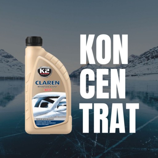 K2 CLAREN КОНЦЕНТРАТ ОМЫВАЮЩЕЙ ЖИДКОСТИ -80°C 1л