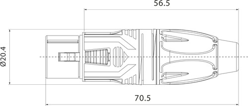 РАЗЪЕМ XLR 3-КОНТАКТНЫЙ ROXTONE RX3F-BG МИКРОФОН