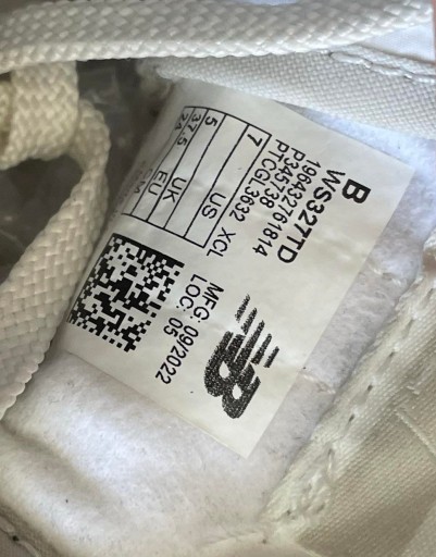 Кроссовки New Balance WS327MF Льняные туфли 37,5 туфли