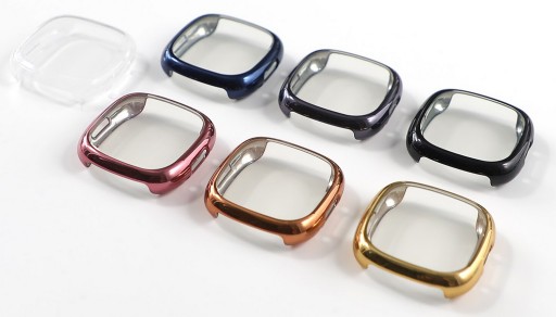 Etui 2w1 Metalic Przód Boki FitBit Versa 4 Sense 2