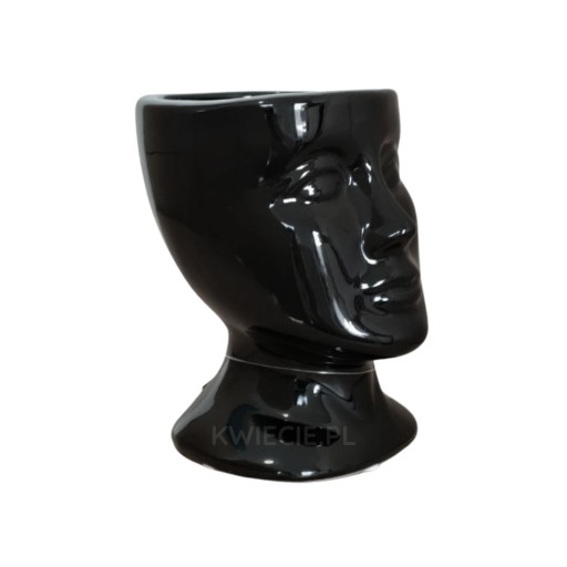 Osłonka CERAMICZNA Głowa Twarz czarna 18x21 cm