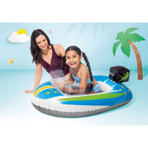 ЛОДКА САМОЛЕТ ГОНОЧНЫЙ АВТОМОБИЛЬ РЫБА PONTON INTEX 59380