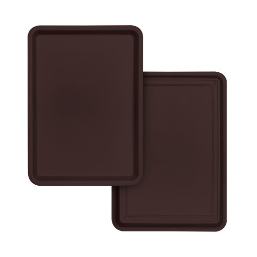 Taca Kuchenna Uniwersalna Tacka Plastikowa 25x18cm Brązowa
