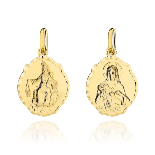 Золотой медальон Scapular пр. 585