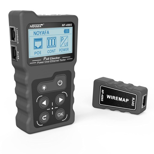 Профессиональный тестер локальной сети и POE NOYAFA NF-488 RJ45 CE