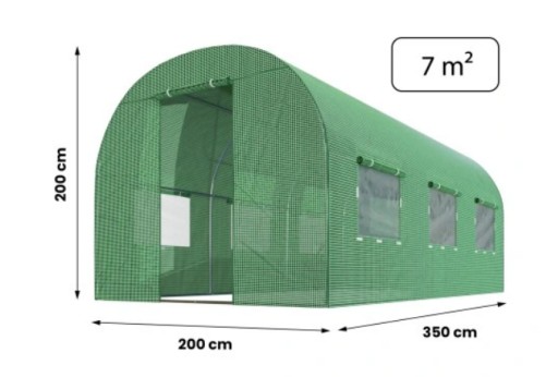 FOLIA NA TUNEL OGRODOWY FOLIOWY 3,5X2 ZAMIENNA TUNELOWA SZKLARNIA FOLIOWA