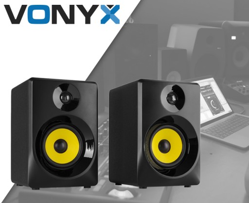ACTIVE STUDIO МОНИТОРЫ 2 ШТ. 60 Вт VONYX ЧЕРНЫЕ