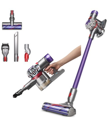 Беспроводной вертикальный пылесос Dyson V8 Motorhead серебристый/серый НАБОР