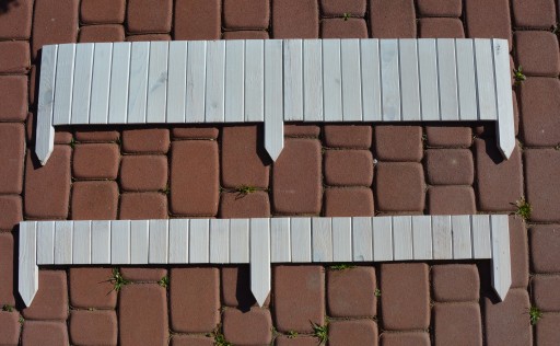 PALISADA OGRODOWA DREWNIANA płotek OBRZEŻE 115 cm