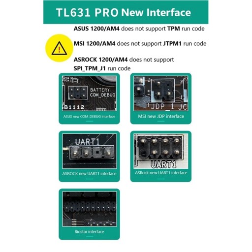 Многофункциональный настольный ноутбук TL631 Pro LPC-DEBUG Открытка PCI PCI-E Mini