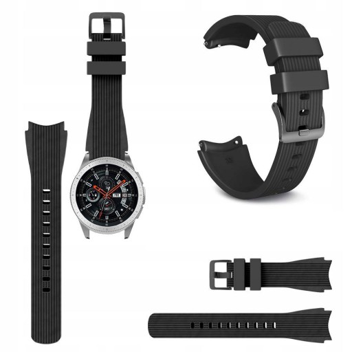 ЧЕРНЫЙ ремешок для SAMSUNG GALAXY WATCH 46 мм