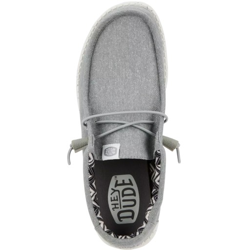 Мужские легкие лоферы, туфли без шнуровки HeyDude Wally Stretch Canvas 45