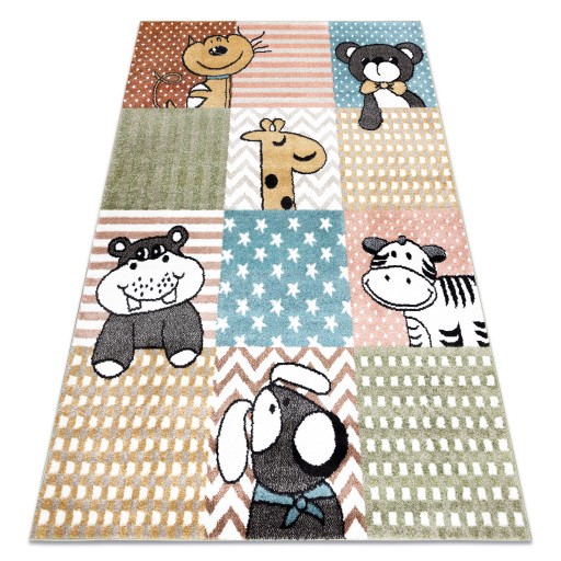 ДЕТСКИЙ КОВЕР FUN 140x190 ЖИВОТНЫЕ цвет #O265
