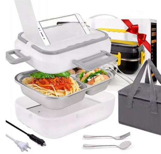 ЭЛЕКТРИЧЕСКИЙ подогреватель еды LUNCH BOX 1,5л 12В/24В и 220В