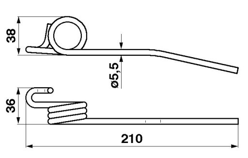 МОТОРНАЯ ВИЛКА МОТУШКА ПАЛЕЦ КОМБАЙНА JOHN DEERE L-210, ПРАВАЯ Z56958