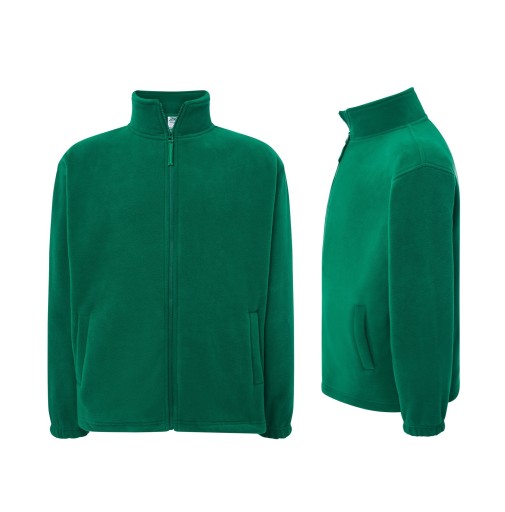 Ciepły POLAR FLRA 300g Męska Bluza polarowa KG zielona 3XL