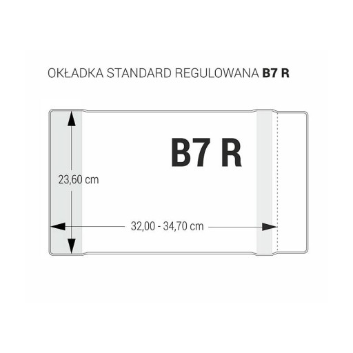 Чехол B7R регулируемый 23,6см x 32-34,7см кристалл