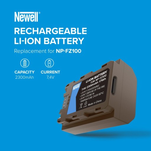 BATERIA AKUMULATOR NEWELL NP-FZ100 do Sony A7III A7R IV A9 A6600 NA USB-C