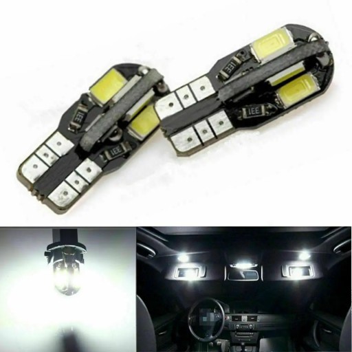 10 шт. W5W T10 светодиодные лампы Canbus 5730 8SMD 194