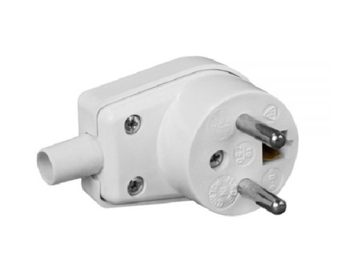 VIPLAST WTYCZKA KĄTOWA 16A 250V BIAŁA 230V WB-6