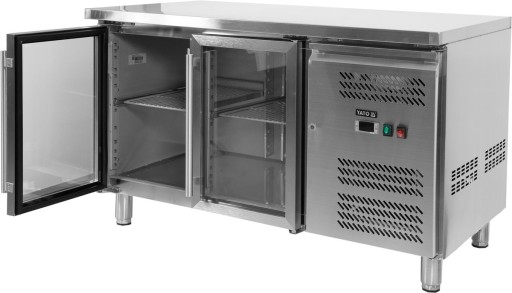 YATO 282L 2-ДВЕРНЫЙ СТЕКЛЕННЫЙ ОХЛАЖДАЮЩИЙ СТОЛ