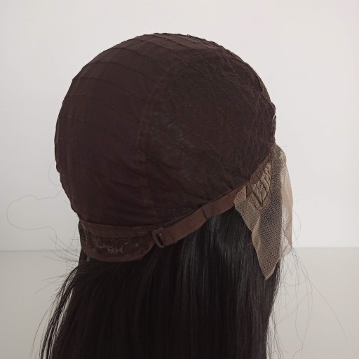 Парик LACE FRONT, черный, 40/55/80см + шапочка БЕСПЛАТНО