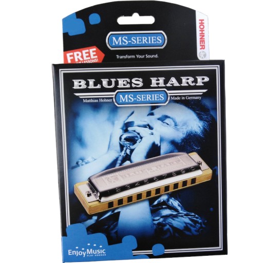 Blues Harp MS G harmonijka ustna diatoniczna grzebień drewno Doussie Hohner