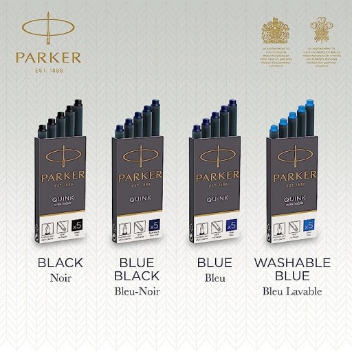 Картриджи Parker Royal Blue Стержни для ручек БЕСПЛАТНЫЙ ЛАСТИК