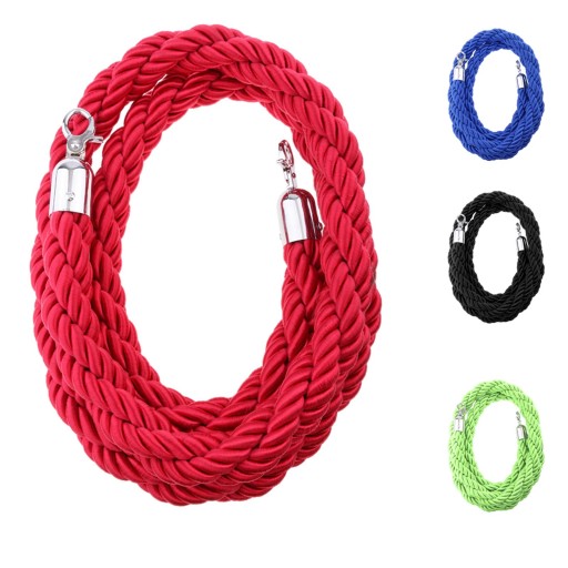 Kolejka na kłonicę linową z liną sprzętową (Rope with Hardware) , 6.6ft Red