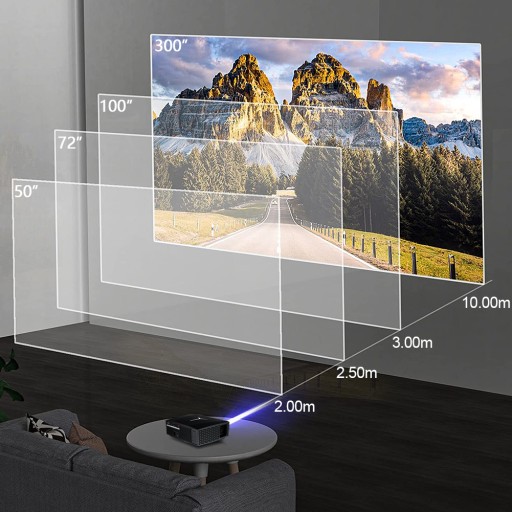 FULL HD 1080P Projektor WiFi Rzutnik Android FLZEN