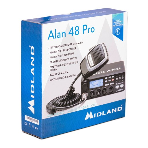Радиоприемник MIDLAND ALAN 48 PRO 12/24V DS ANL + ВИЛКА