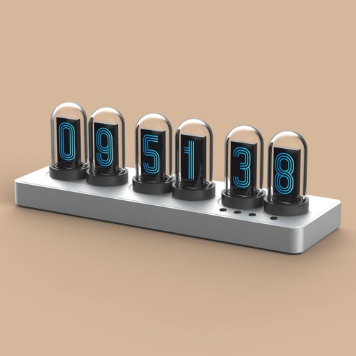 IPS Nixie Tube Clock Креативные электронные часы с синхронизацией через USB