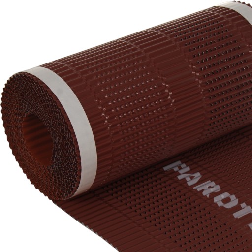 TAŚMA KALENICOWA dROLL ALUMINIUM 300 mm x 5 mb - KASZTAN RAL 8012