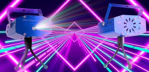 ДИСКО-ЛАЗЕРНЫЙ ПРОЕКТОР СО СВЕТОДИОДНЫМИ ПОДСВЕТКАМИ MEGA XL