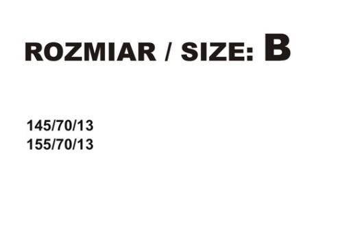 Pokrowiec na koło zapasowe - Rozmiar B