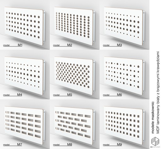 Крышка решётки радиатора 68x89см M26 Белый
