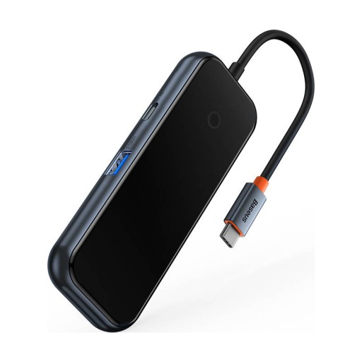 ПОРТАТИВНЫЙ АДАПТЕР-ХАБ BASEUS USB-C 4IN1 4X USB-A 3.0 500 МБ/С OTG PLUG&PLAY