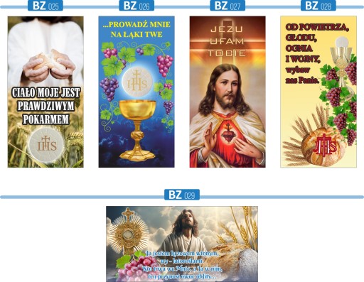 BANER NA OŁTARZ BOŻE CIAŁO religijny dekoracja kościoła 150x100 DUŻO WZORÓW